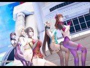 Preview 5 of [MMD] Red Velvet - Red Flavor Striptease Dva Mercy Pharah Mei Widowmaker Symetra Overwatch