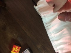 8 Day Edging with PreCum and Sweat Spiderman Web Shooter BBC College Party Big Dick Bi Curious