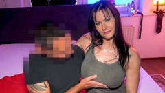 GERMAN MILF with fake tits SEDUCES YOUNG GUY on first date