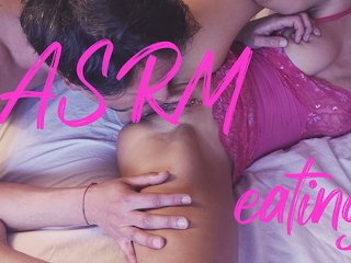 Screen Capture of Video Titled: Italian Girl Amazing ASMR pierced pussy licking on my first date - huge orgasms