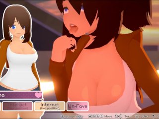 hentai, lesbian, gameplay, lesbian scissoring