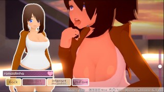 热胶 [PornPlay 无尽游戏] Ep.1 女同性恋热 3D 性爱