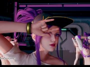 Preview 5 of [MMD] Dreamcatcher - SCREAM Naked Kpop Dance Ahri Akali Kaisa Evelynn Seraphine KDA League of Legend