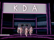 Preview 6 of [MMD] Dreamcatcher - SCREAM Naked Kpop Dance Ahri Akali Kaisa Evelynn Seraphine KDA League of Legend