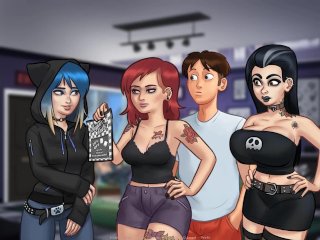 girl, cartoon porn, cartoons, tattooed women