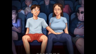 Stepbrother Fingers His Stepsister In The Cinema-Ep132 Of Summertime Saga
