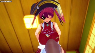 Хентай От Первого Лица Ноги Houshou Marine Vtuber