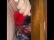 Preview 2 of Feathered Blowjob Under The Kitchen Table