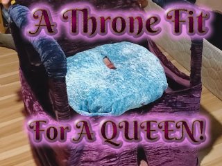 princess, facesitting chair, throne, 60fps