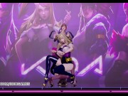 Preview 2 of MMD Black Pink - How You Like That Hot Striptease Ahri Akali Evelynn Kaisa League of Legends KDA