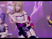 Preview 5 of MMD Black Pink - How You Like That Hot Striptease Ahri Akali Evelynn Kaisa League of Legends KDA