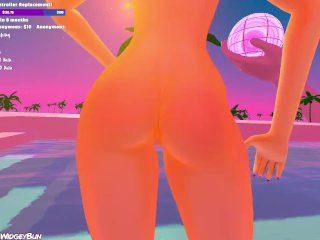 VR Transgirl Plays With Herself On Stream While Chat Controls Her Toy