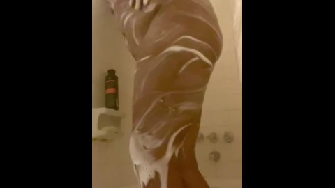 EBONY BBW TWERKS IN SHOWER - another fan request