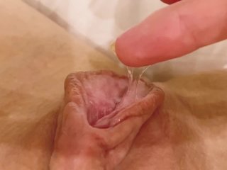 pussy grool, slimy pussy, female pov, large clit