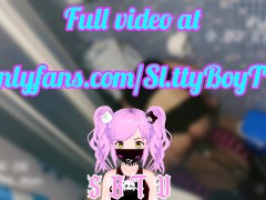 Sissy Femboy gets trapped n' ass fucked