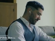 Preview 1 of Boss Watches His Hot Assistants Tease And Fuck In Front Of Him - DisruptiveFilms