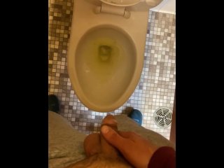 fetish, piss, public restroom, shrinkage