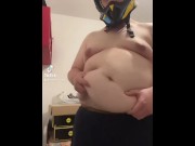 Preview 5 of Chubby teen loves to show everyone how fat he is