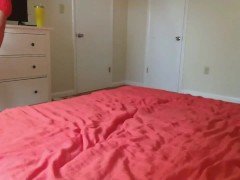 Coworker grinds her fat pussy lips-dry humps & cums on my pants then back to work