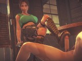 LARA CROFT TOMB RAIDER PERFECTLY JUMPS ON A DICK | 3D Animation