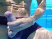 Preview 2 of Risky underwater masturbation in a public swimming pool
