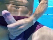 Preview 3 of Risky underwater masturbation in a public swimming pool