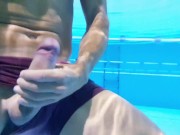 Preview 4 of Risky underwater masturbation in a public swimming pool