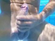 Preview 6 of Risky underwater masturbation in a public swimming pool