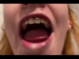 RedheadTeen- Mouth, Drool, Tongue Close_Up & Asmr