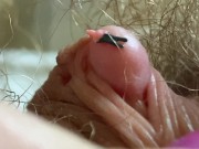 Preview 1 of Extreme Close Up Big Clit Vagina Asshole Mouth Giantess Fetish Video Hairy Body !