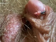 Preview 4 of Extreme Close Up Big Clit Vagina Asshole Mouth Giantess Fetish Video Hairy Body !