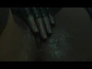 Preview 6 of Harley Quinn - Deepthroat cumshot fingering 3d Hentai - by RashNemain