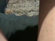 Preview 1 of POV naughty couch pissing pee big dick