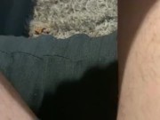 Preview 3 of POV naughty couch pissing pee big dick