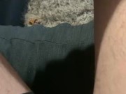 Preview 4 of POV naughty couch pissing pee big dick