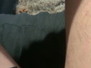 Preview 6 of POV naughty couch pissing pee big dick