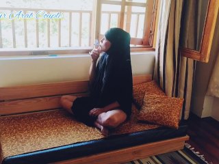Shameless Smoking Arab Wife