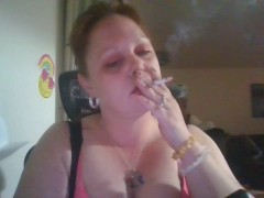 Hottie smoking after a long day!