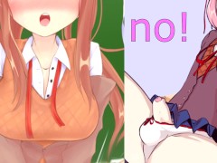 Being Spitroasted by the Doki doki Literature Club girls \Futa Gangbang, Hentai Anal & Oral JOI/ OLD