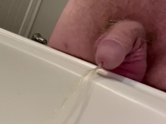 Cute Guy Pissing in the Bathroom Sink  Very Random Pee Fetish Video