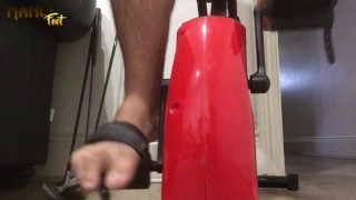 I’LL LET YOU FINISH ON MY FEET - BAREFOOT BIKE RIDING - MANLYFOOT - EXERCISE BIKE 🦶 🚲