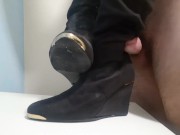 Preview 5 of He was so desperate to cum that fucked boots and ruined his orgasm on them