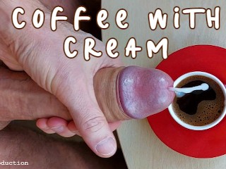 Cream付きコーヒー(コーヒーでごっくん) 🍆💦☕