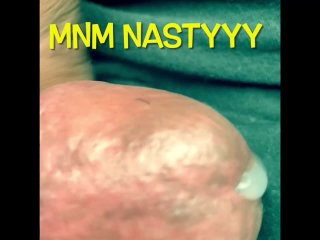 Huge CUMSHOT Young Latina edge the tip of my Cock in the Park