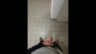 Jerking off in the university corridor