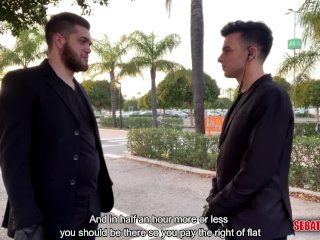 Horny security guards in the bathroom at work