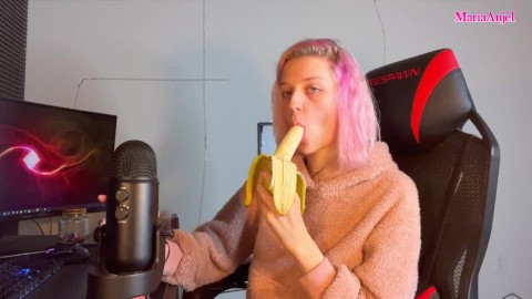 Banana Sucking ASMR