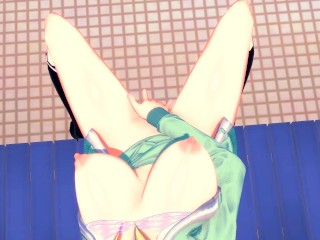 Chica Hentai Se Masturba En La Ducha Pública 3D