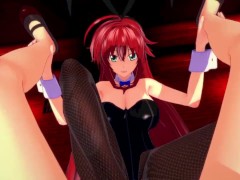 Hentai POV Feet Rias Gremory Bunnysuit High School DxD