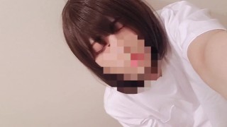 Aziatisch schattig meisje nam video van haar masturbatie